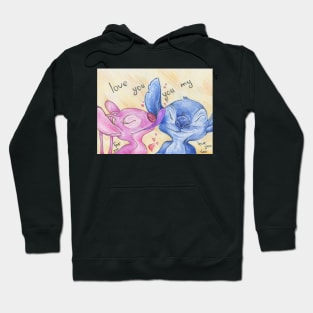 couple in love Hoodie